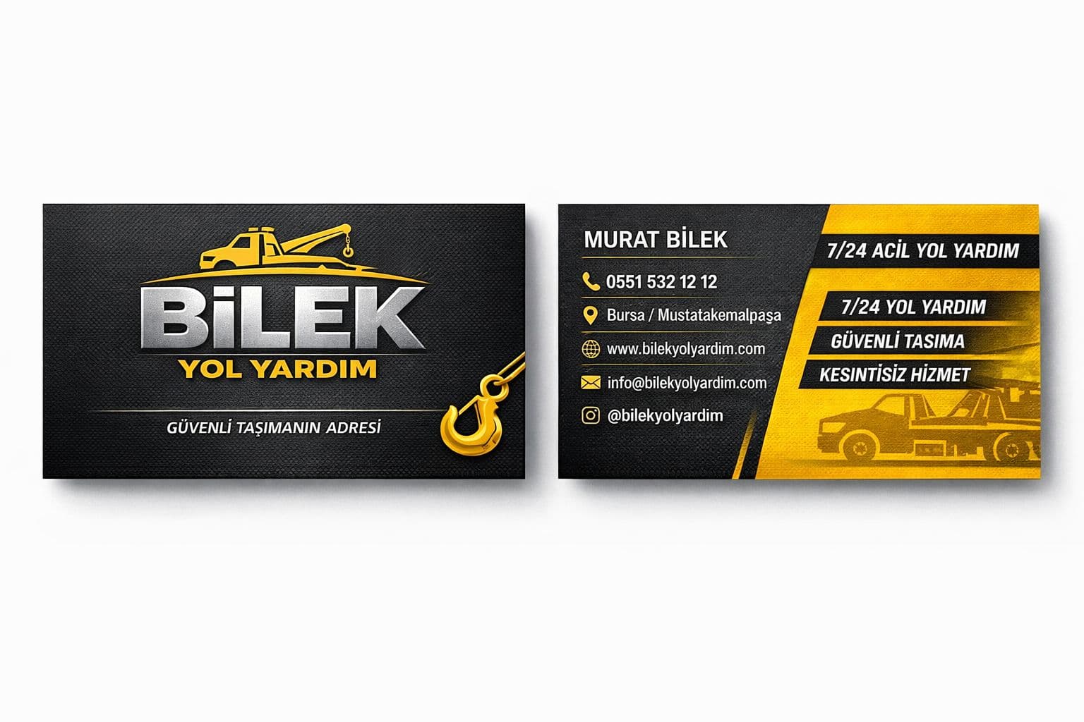 Bilek Yol Yardım kartvizit
